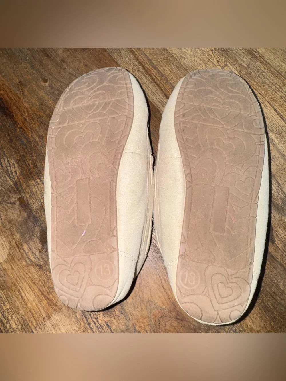Kids Toddler Girls Cozy Faux Fur Lined Moccasin Slippers size 13
